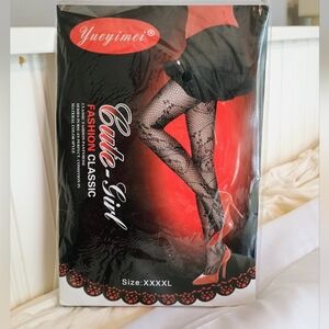 Yueyimei Cute-Girl Fashion Classic Fishnet Pantyhose Stockings Sze Women's XXXXL